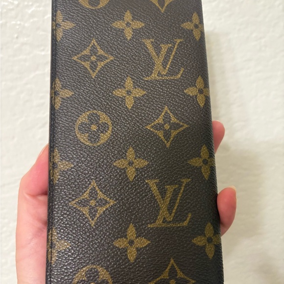 Auth LOUIS VUITTON  Monogram Agenda Poche Notebook Cover Brown - Picture 9 of 10